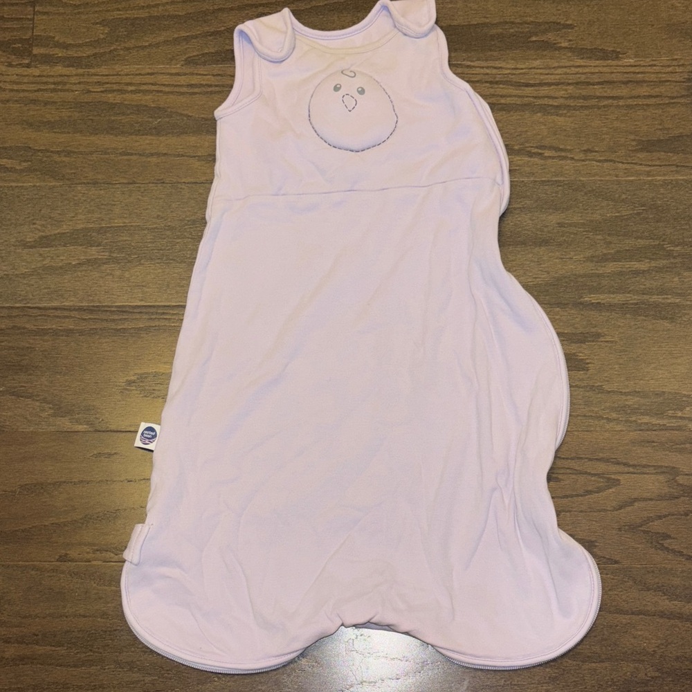 Nested Bean Light Pink Sleep Sack with Chick Embroidery